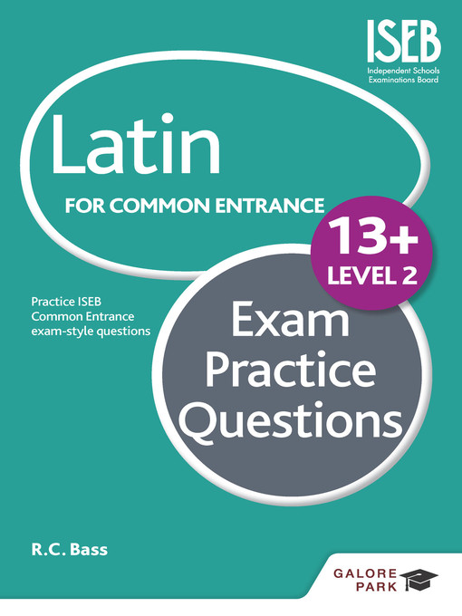 Upplýsingar um Latin for Common Entrance 13+ Exam Practice Questions Level 2 eftir Bob Bass - Biðlisti